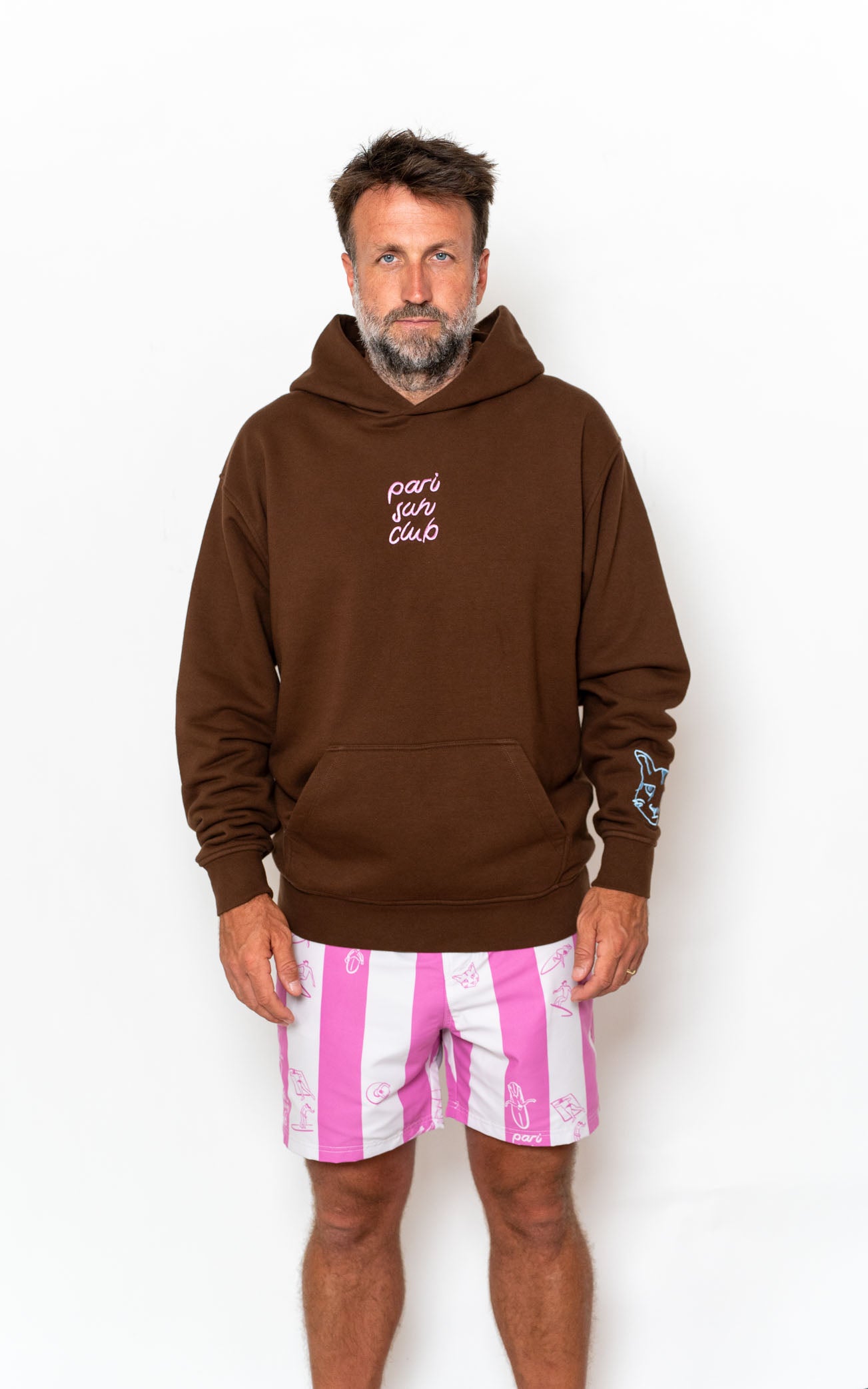 BROWN PARI SUN CLUB HOODIE