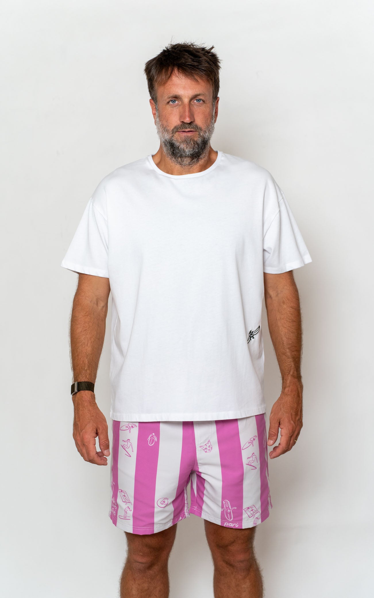 WHITE PARI SUN CLUB T-SHIRT