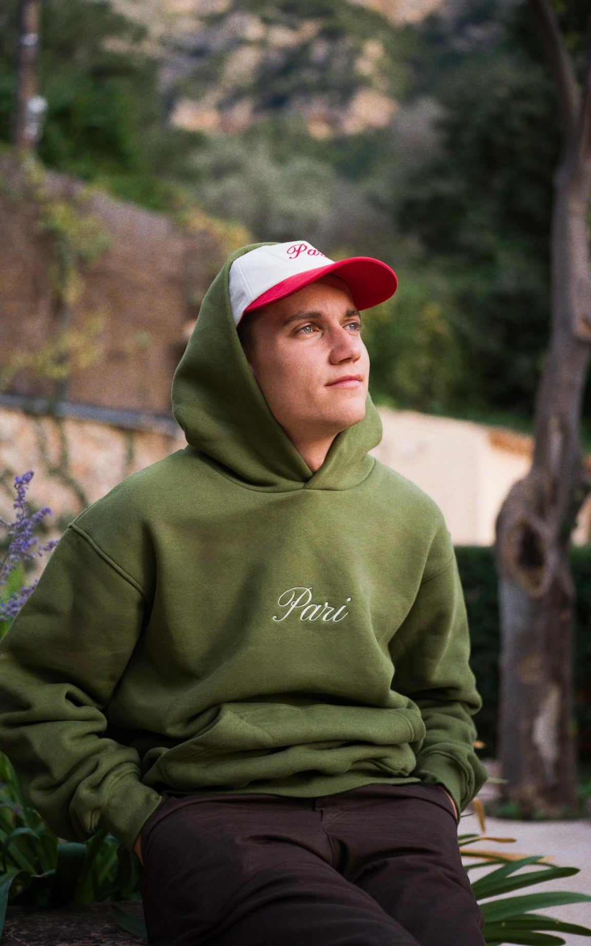 OLIVE HERITAGE HOODIE