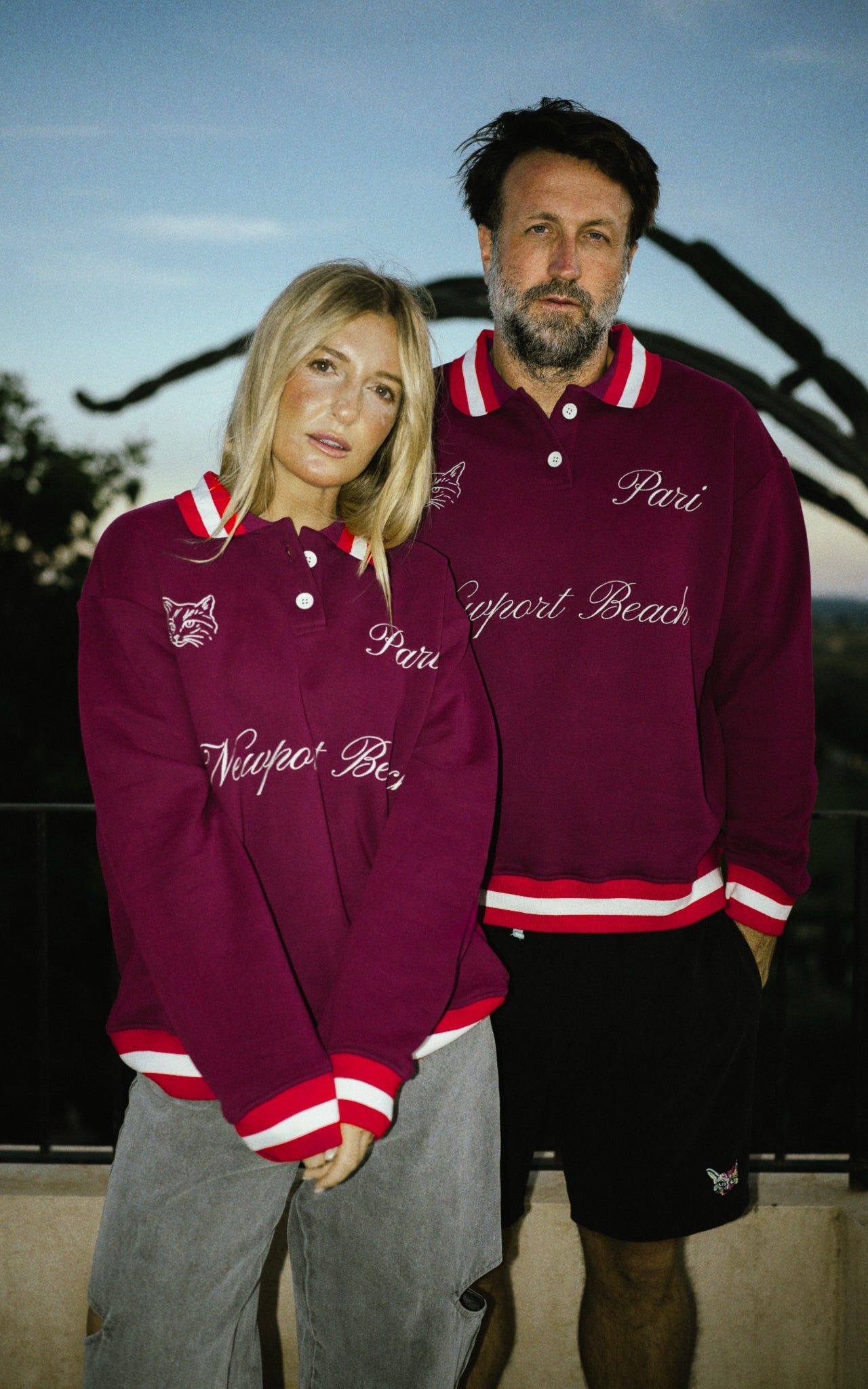 PLUM HERITAGE POLO SWEATER