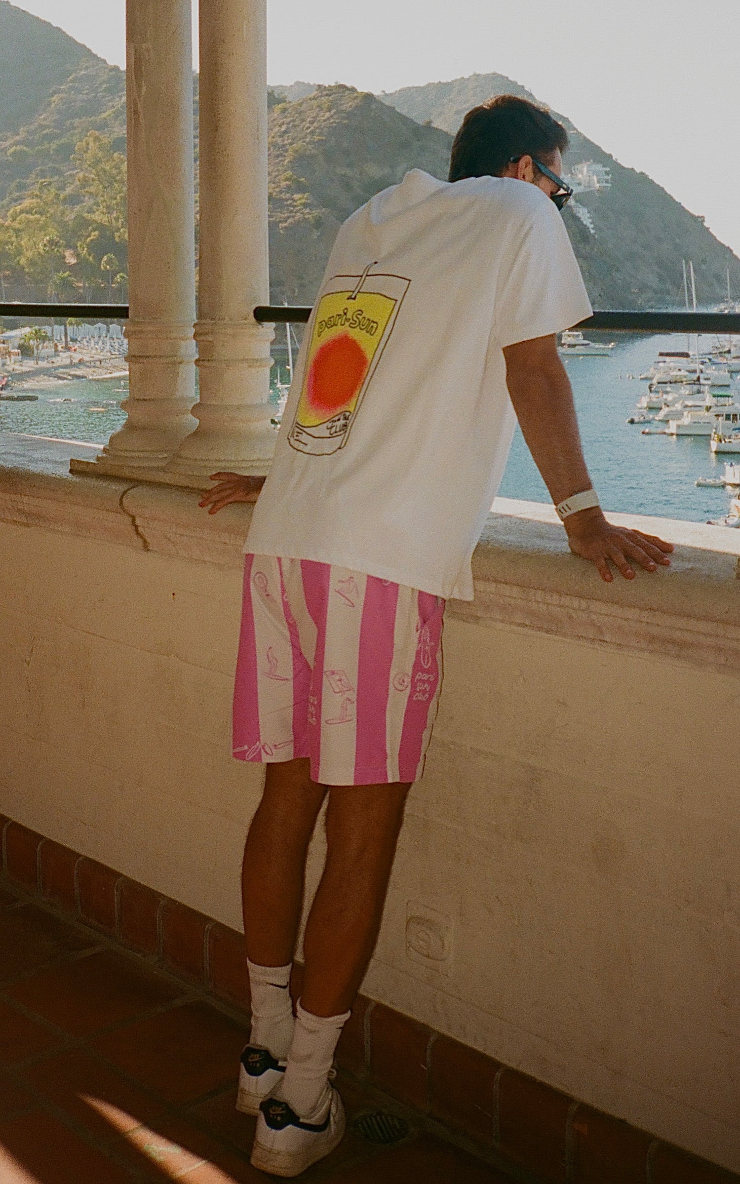 CANDY STRIPED SWIM SHORTS