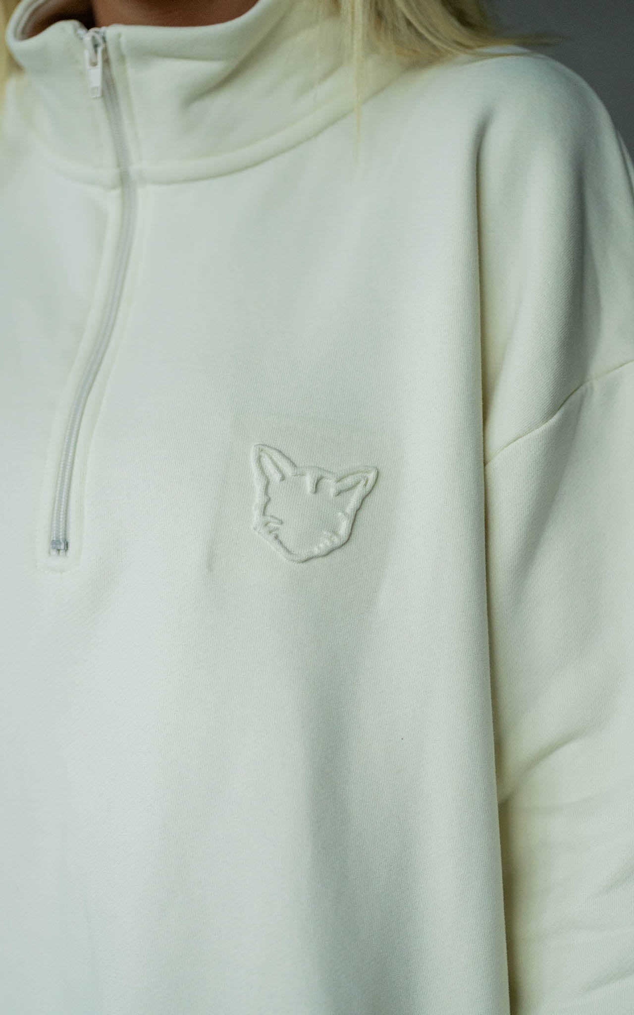 BEIGE END OF SUMMER HALFZIP