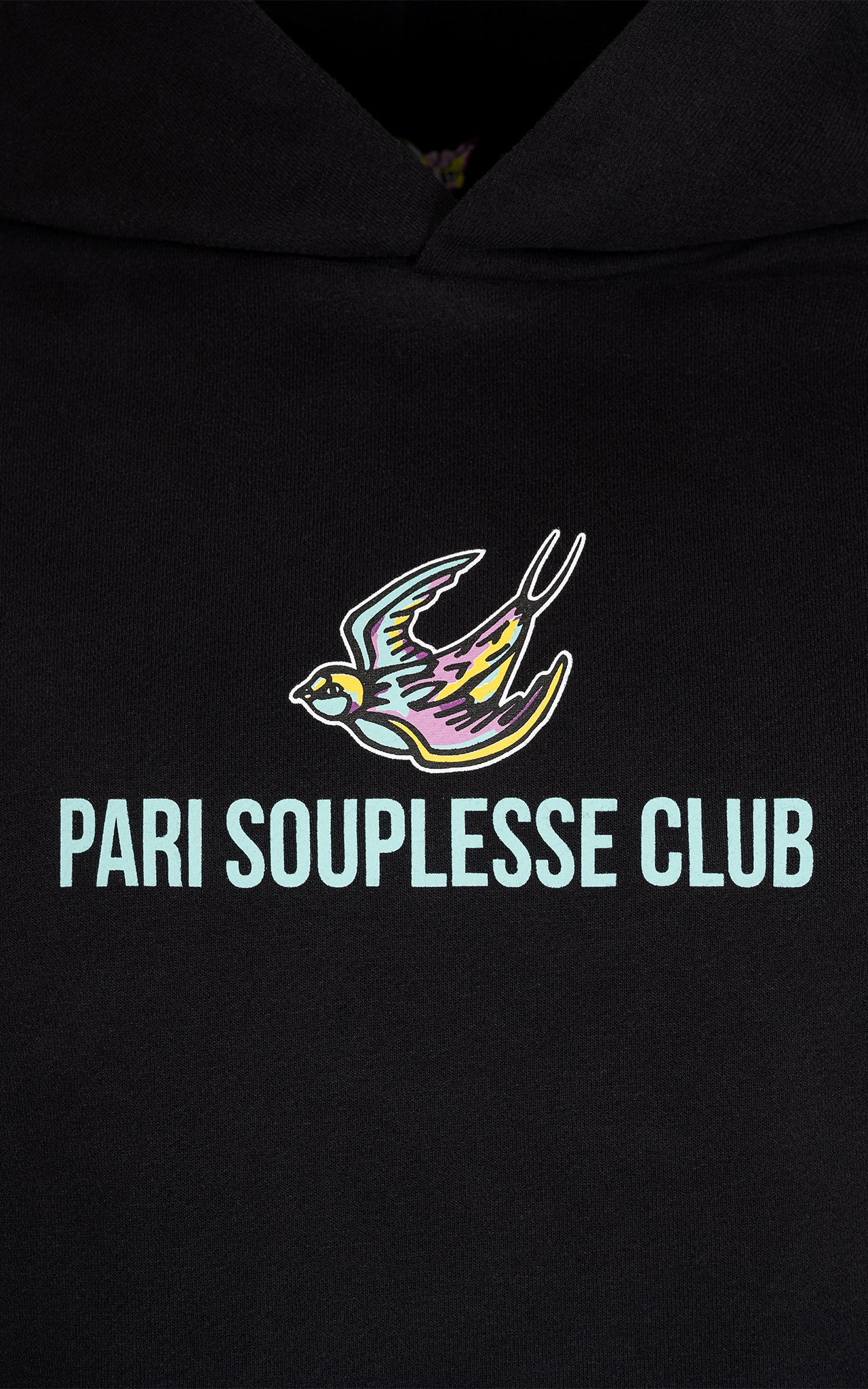 BLACK SOUPLESSE CLUB HOODIE