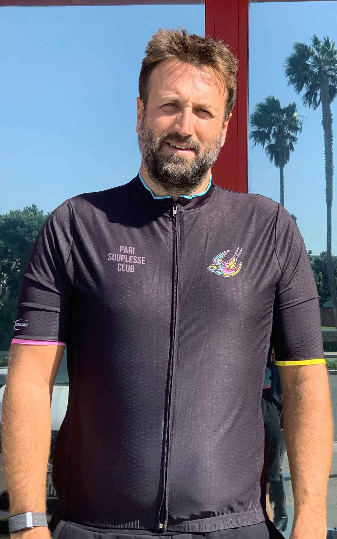 BLACK SOUPLESSE CLUB CYCLING JERSEY - true to size