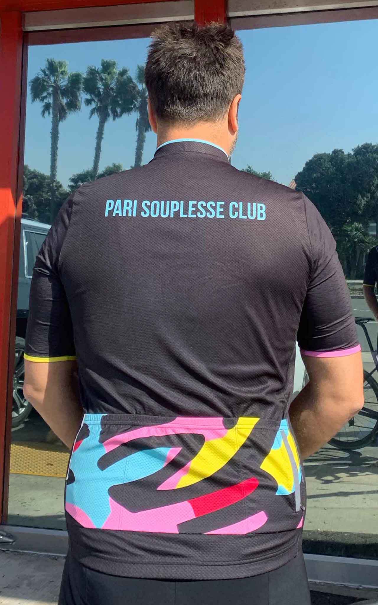 BLACK SOUPLESSE CLUB CYCLING JERSEY - true to size