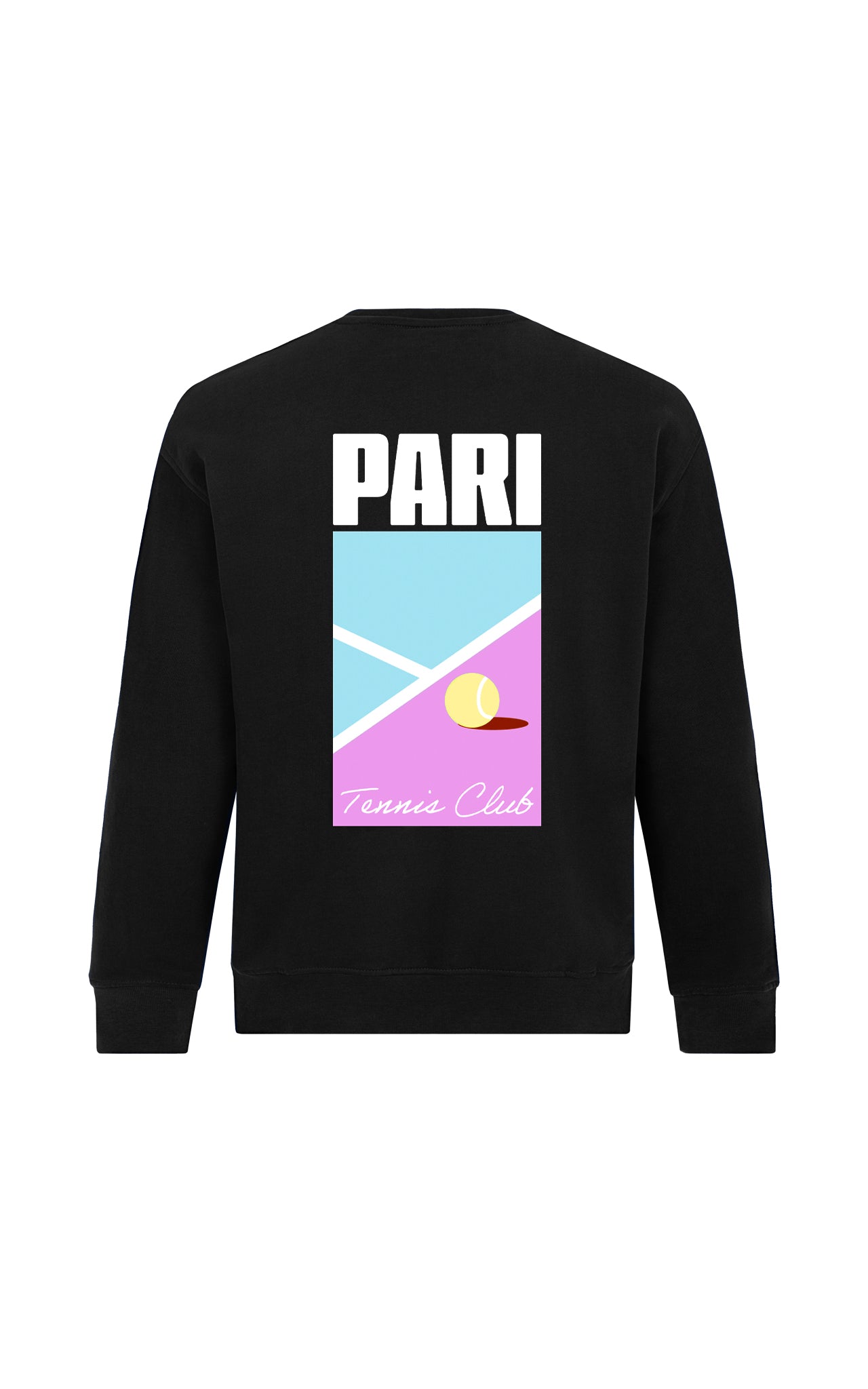 BLACK TENNIS CLUB CREWNECK