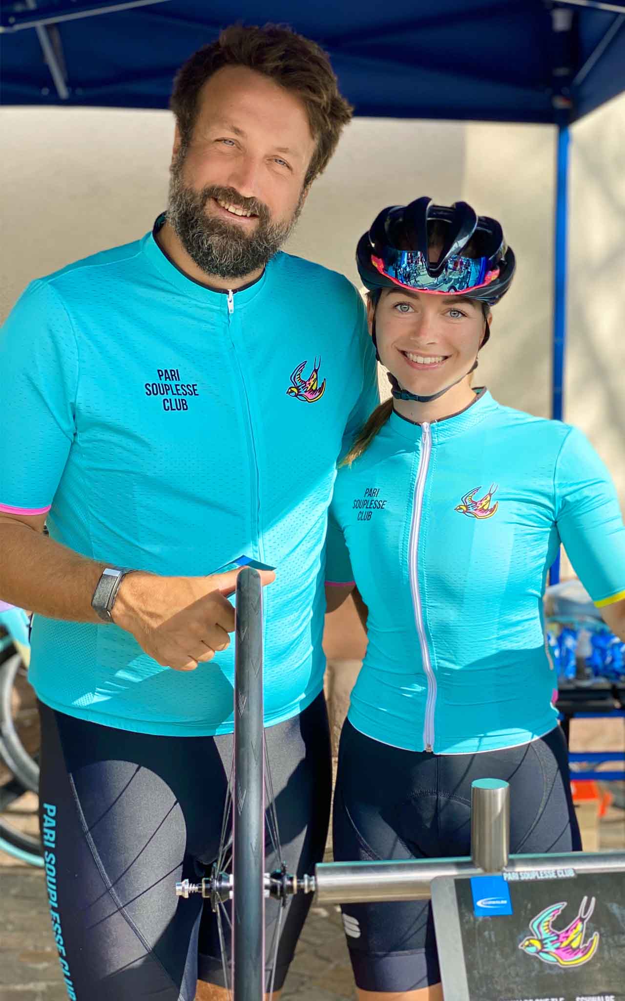 TURQUOISE SOUPLESSE CLUB CYCLING JERSEY - true to size