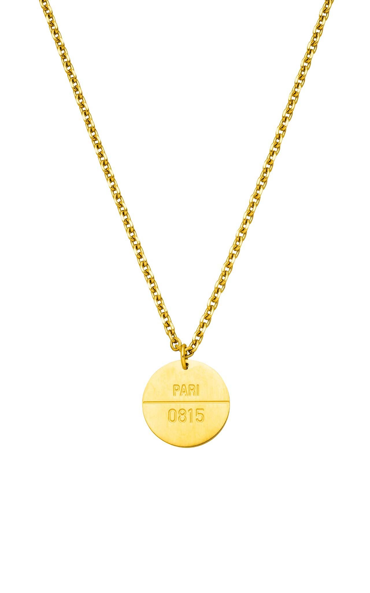 GOLD PURELEI X PARI NECKLACE COIN