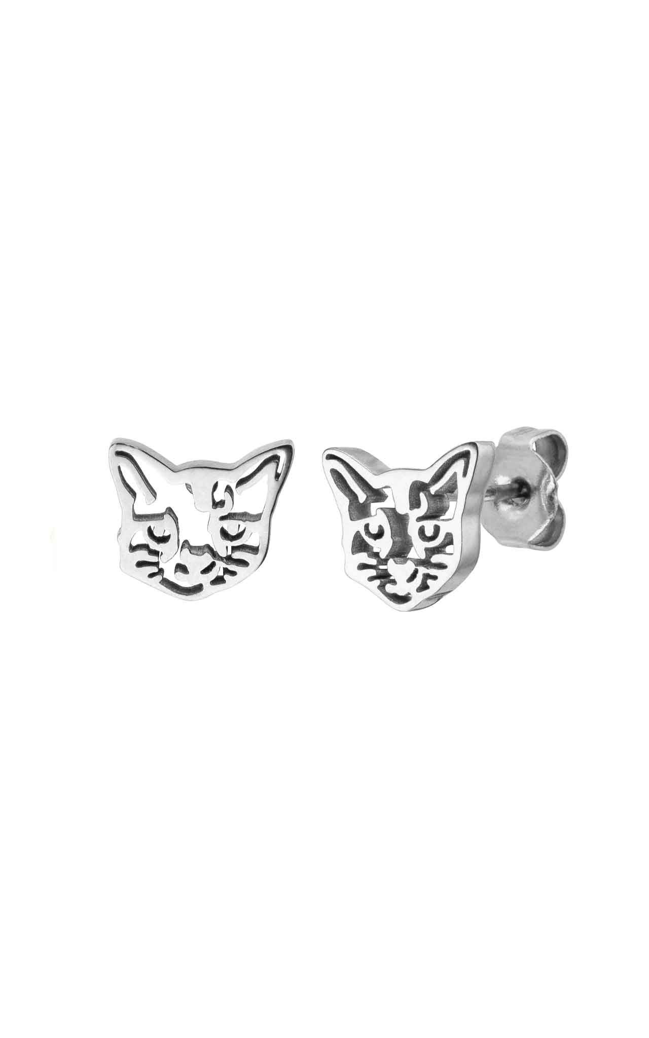 SILVER PURELEI X PARI EARRING CAT
