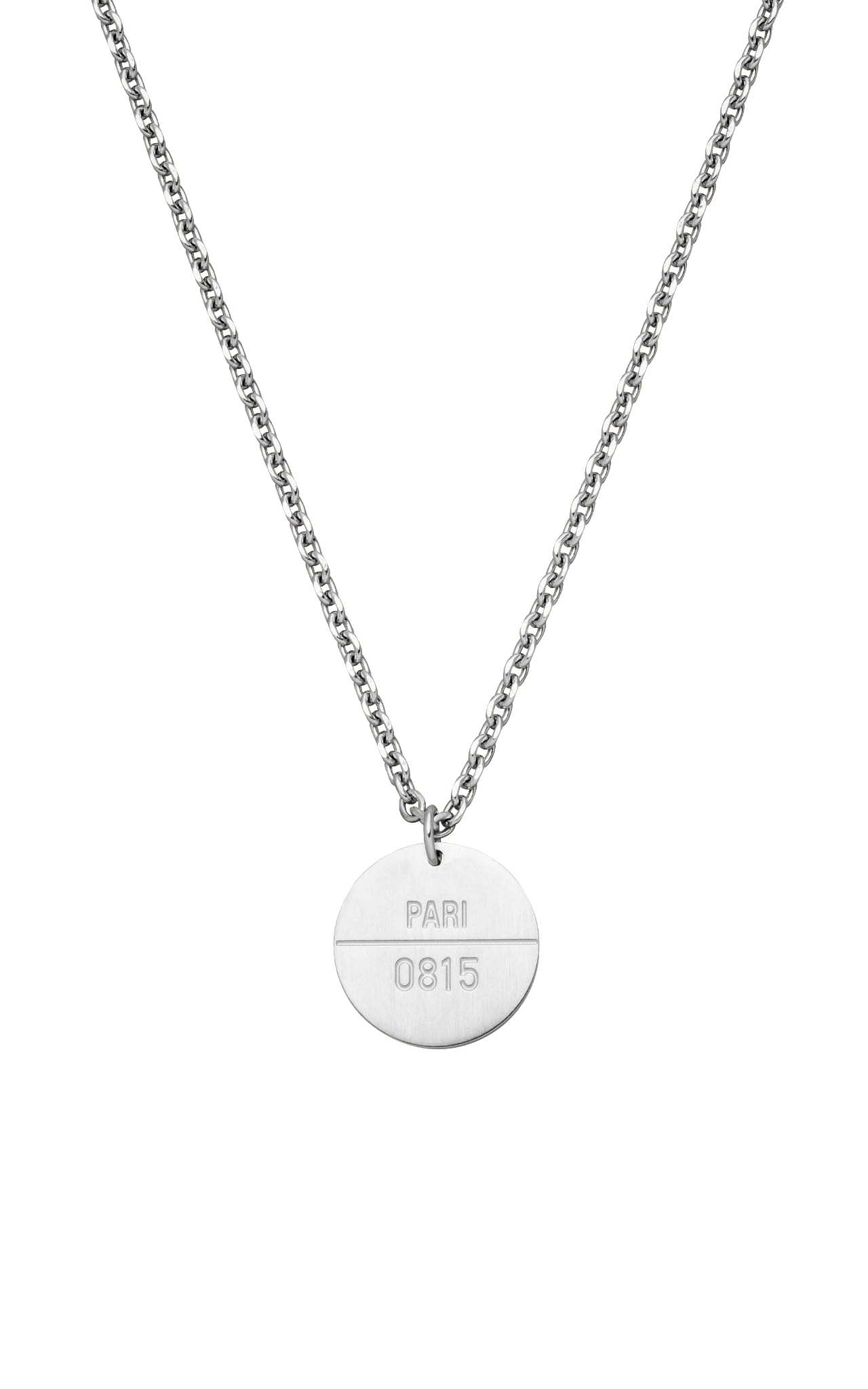 SILVER PURELEI X PARI NECKLACE COIN