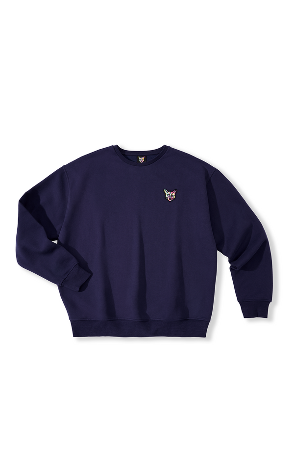 NAVY CORE CLUB CREWNECK CAT