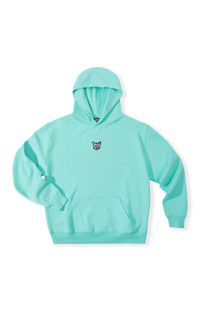 TURQUOISE CORE CLUB HOODIE CAT