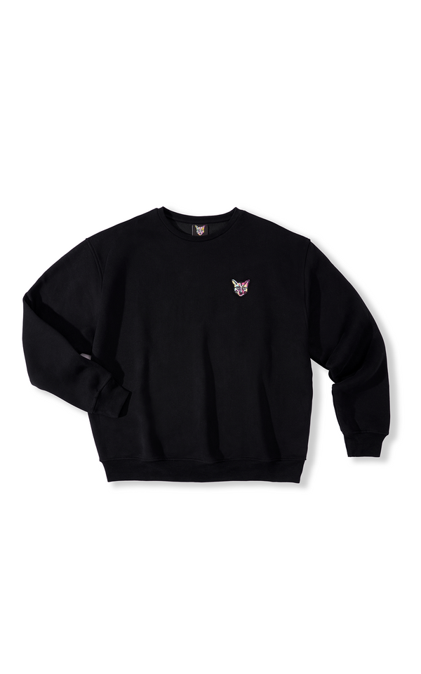 BLACK CORE CLUB CREWNECK CAT