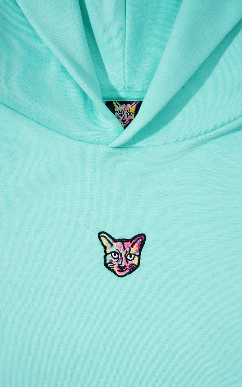 TURQUOISE CORE CLUB HOODIE CAT