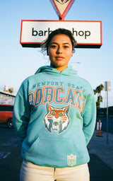 TURQUOISE BOBCATS HOODIE