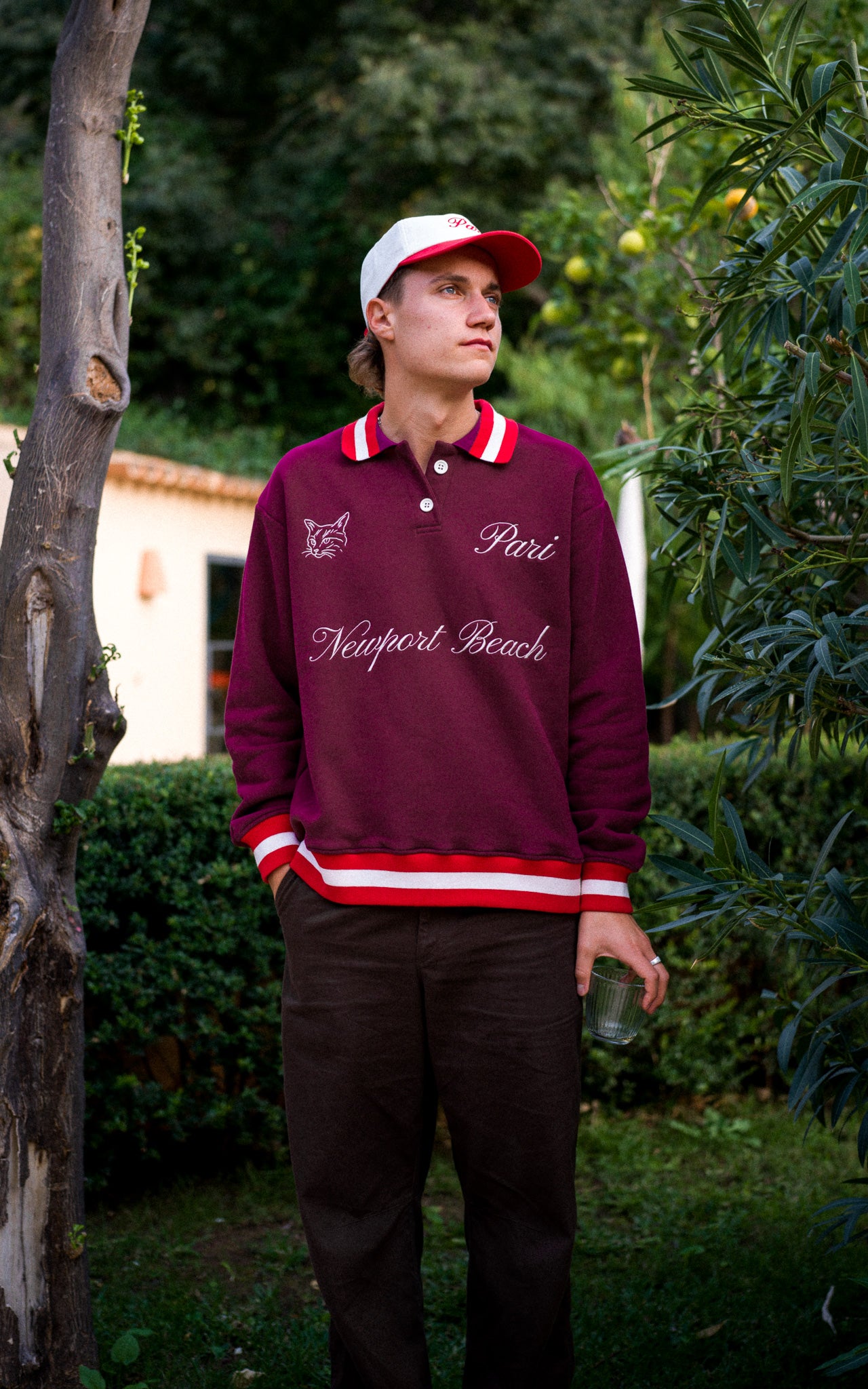 PLUM HERITAGE POLO SWEATER