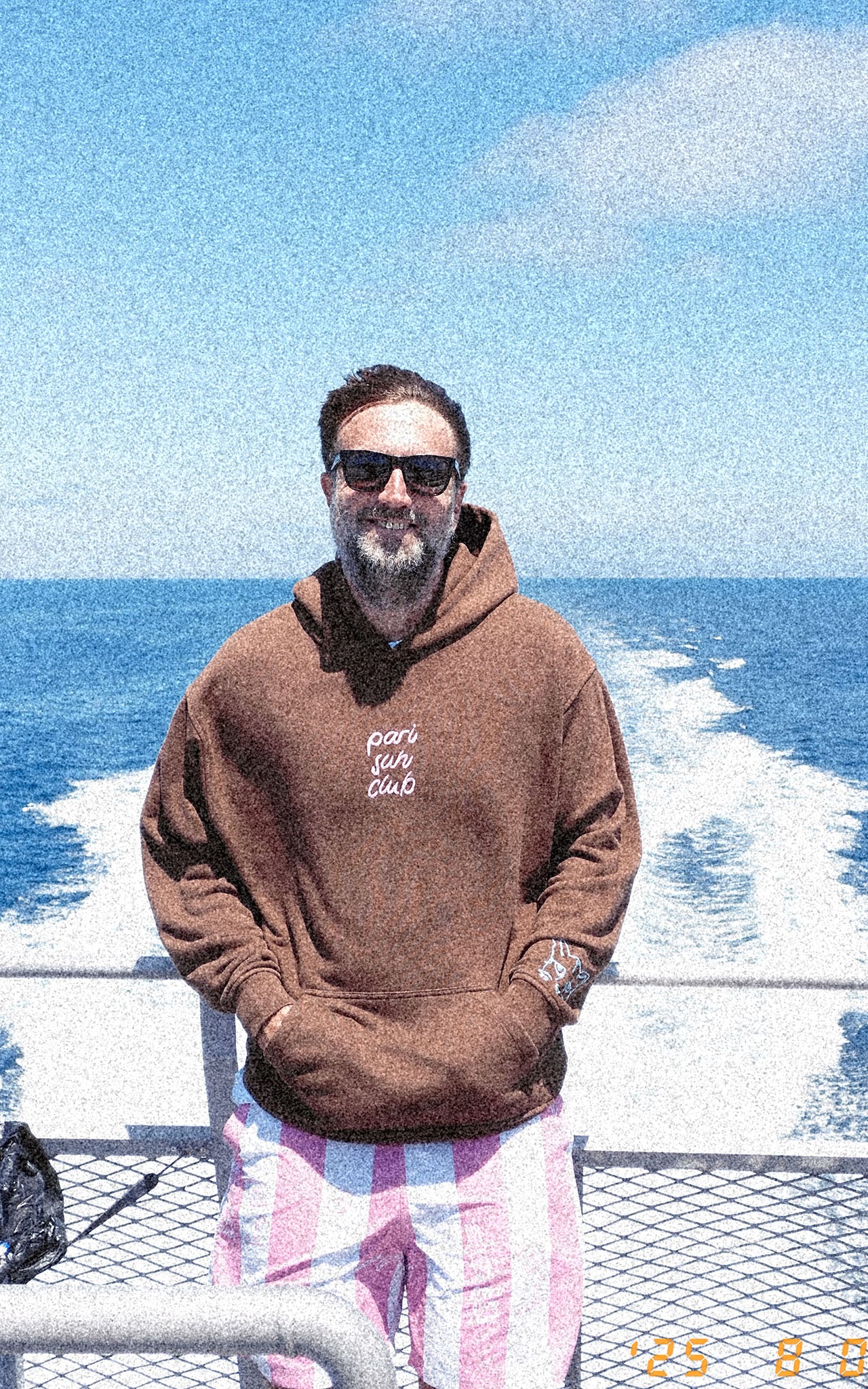 BROWN PARI SUN CLUB HOODIE