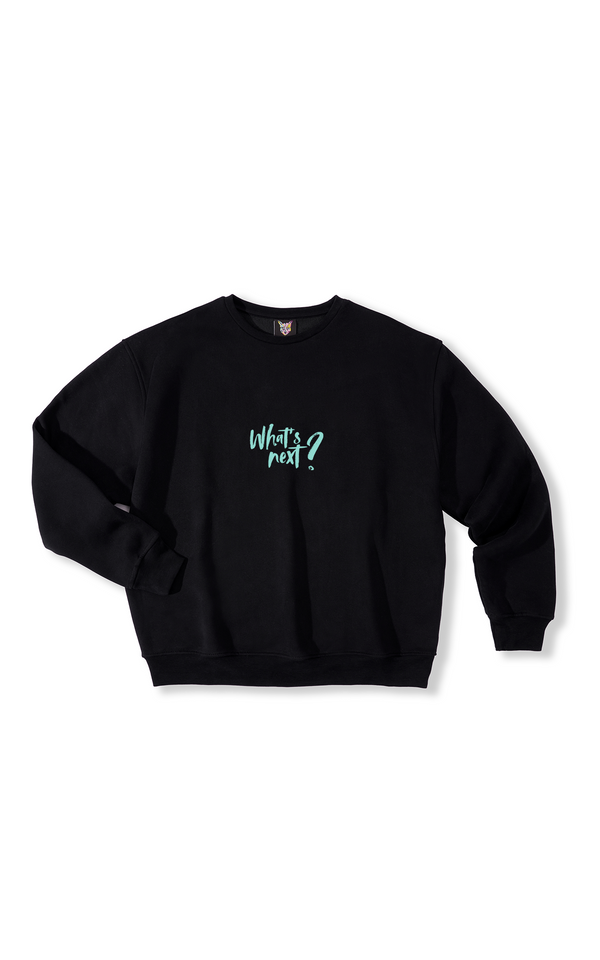 BLACK WHAT´S NEXT? CREWNECK