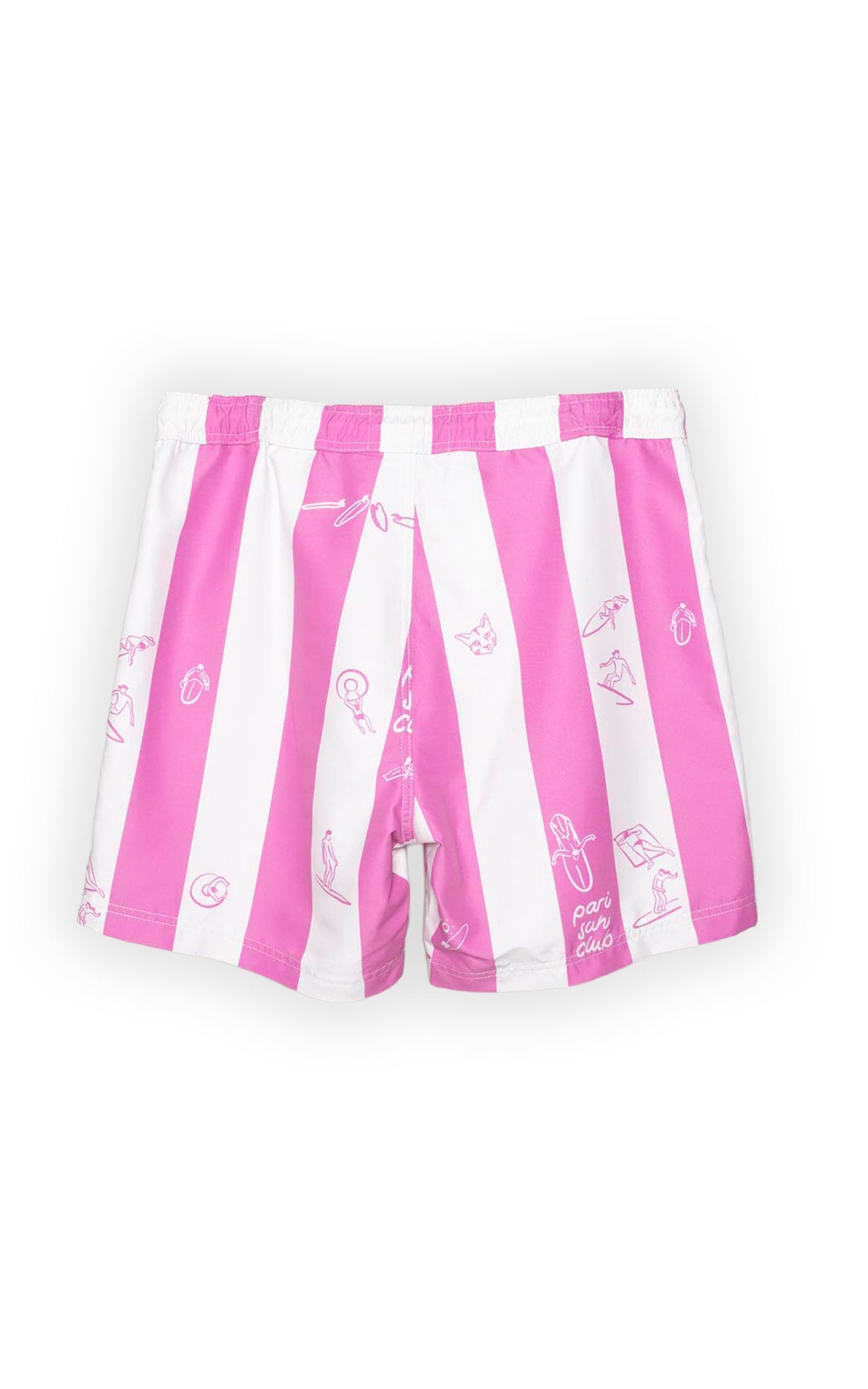 CANDY STRIPED SWIM SHORTS