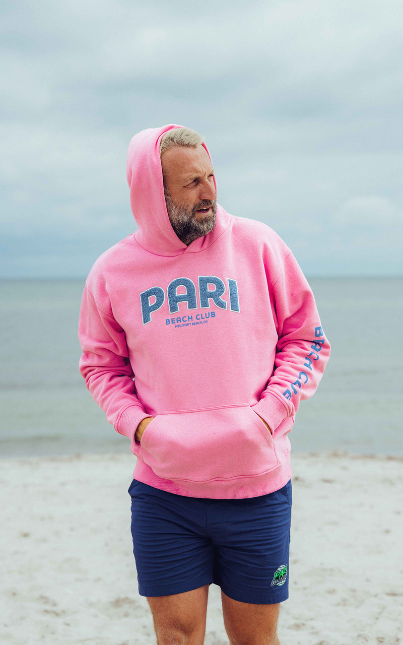 PINK BEACH CLUB HOODIE