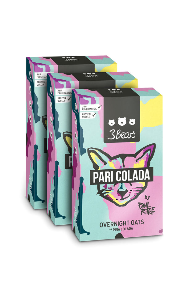 OVERNIGHT OATS - PARI COLADA 400g 3er Pack