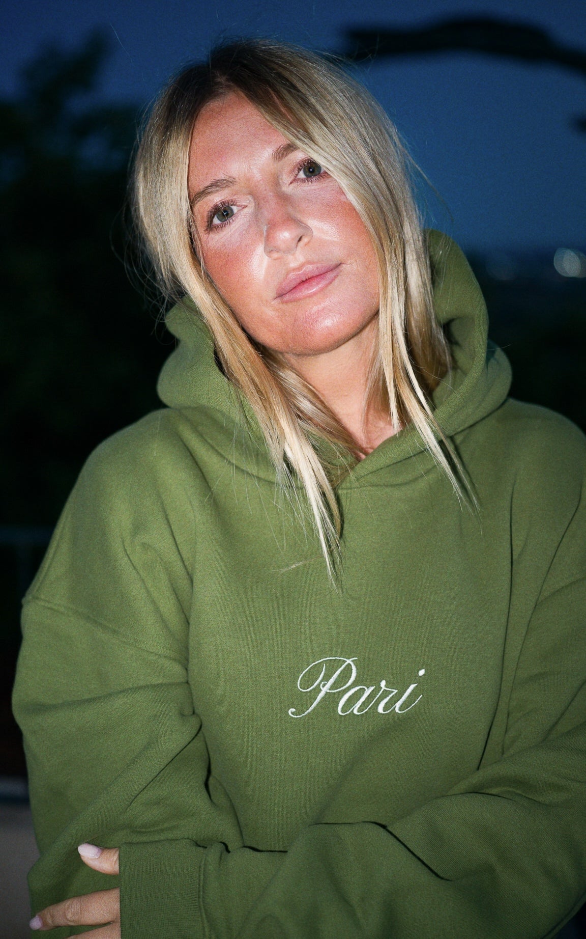 OLIVE HERITAGE HOODIE