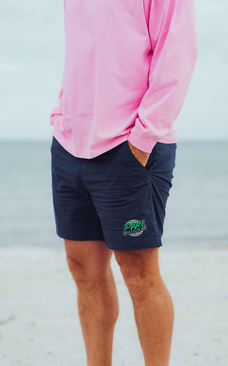 NAVY BEACH CLUB SWIM SHORTS