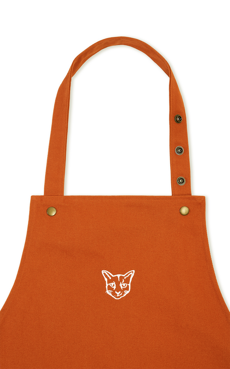 ORANGE CAT APRON