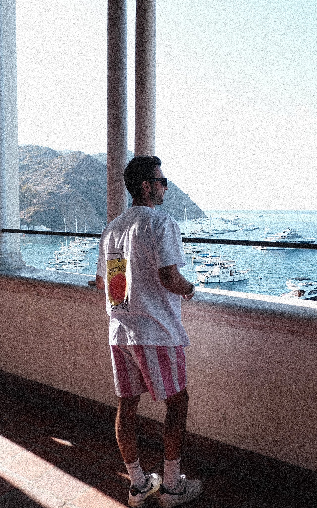 CANDY STRIPED SWIM SHORTS