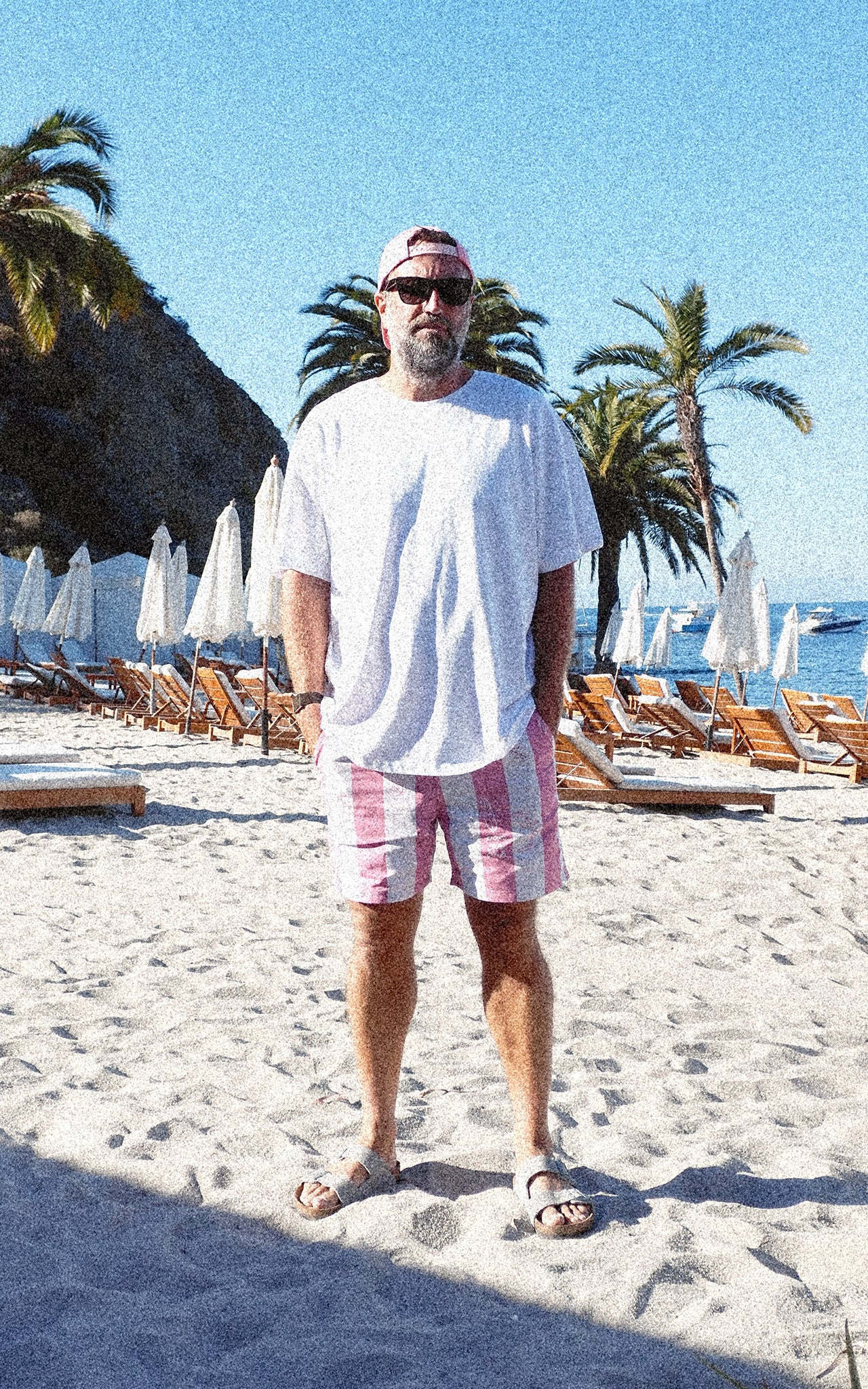 WHITE PARI SUN CLUB T-SHIRT