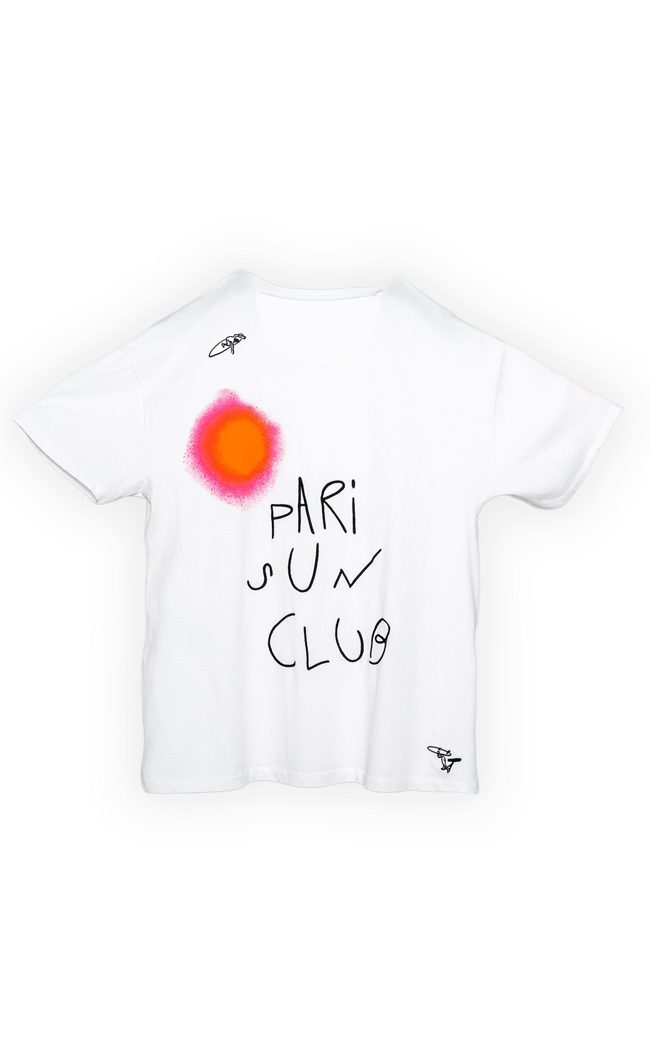 WHITE PARI SUN CLUB T-SHIRT