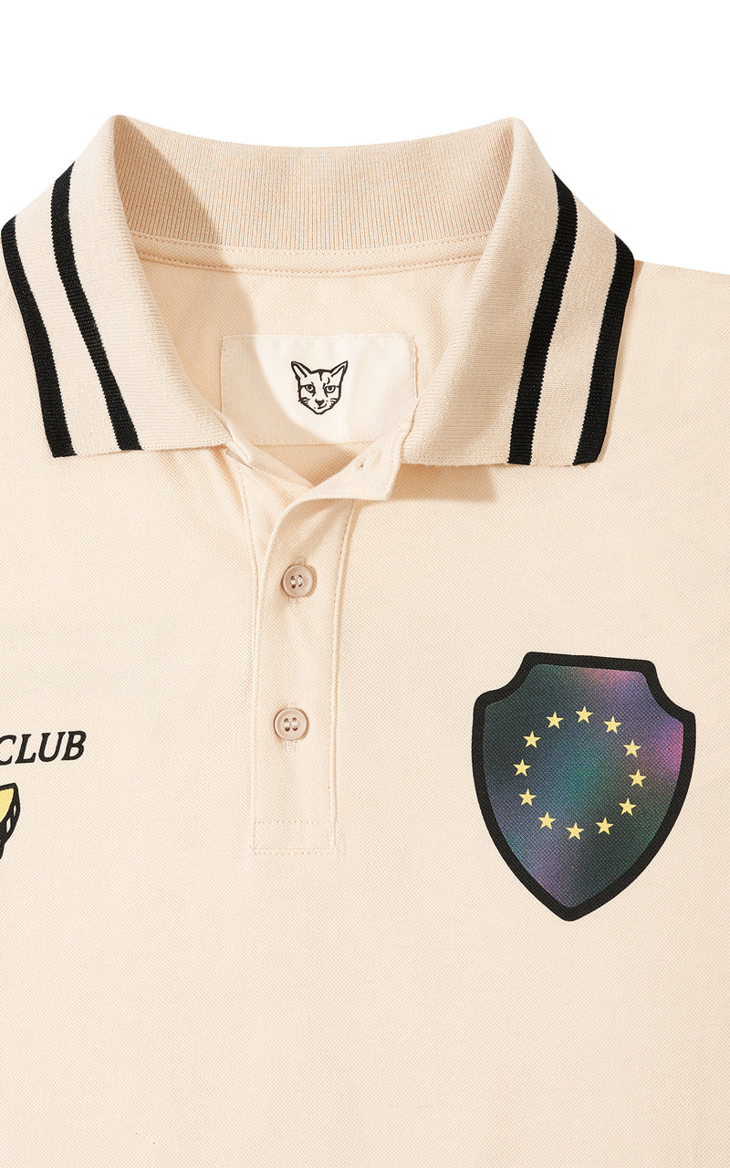 BEIGE GOLF CLUB POLO