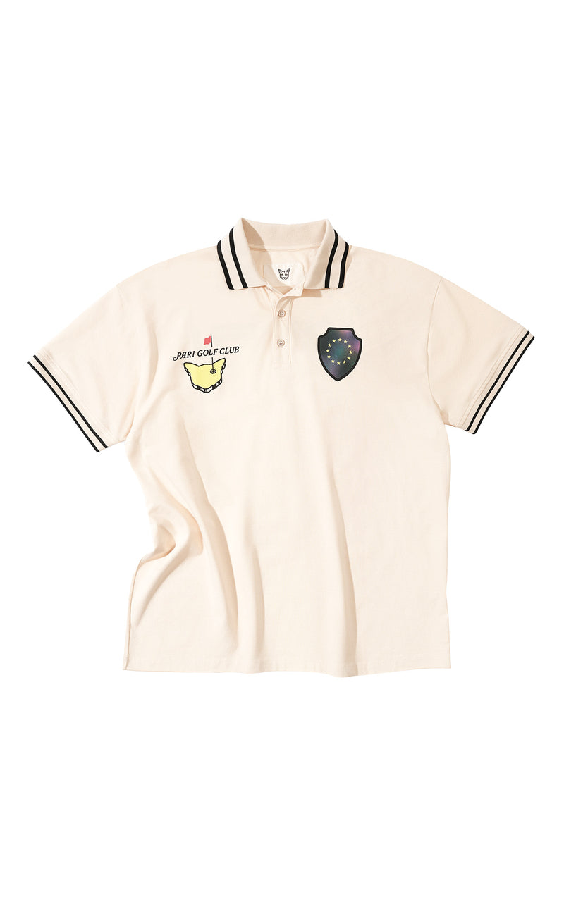 BEIGE GOLF CLUB POLO