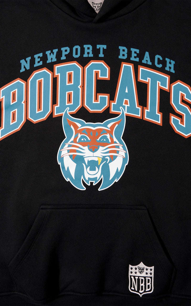 BLACK BOBCATS HOODIE