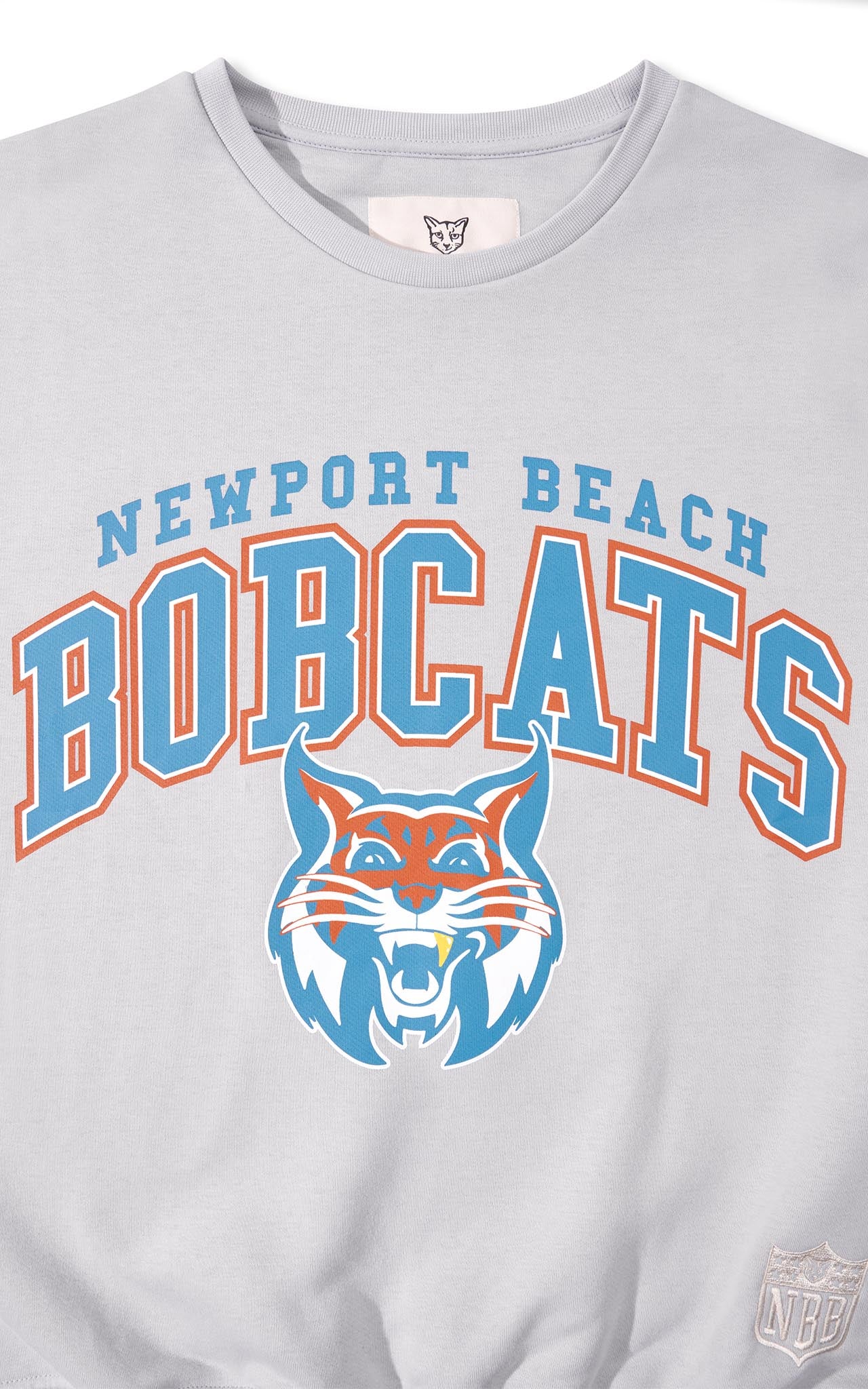 GREY BOBCATS CREWNECK