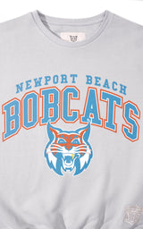 GREY BOBCATS CREWNECK