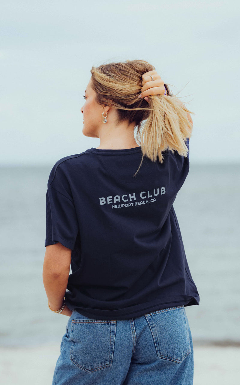 NAVY BEACH CLUB T-SHIRT