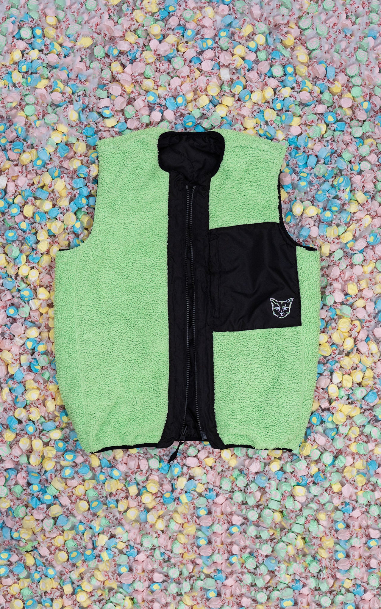 LIME REVERSIBLE VEST