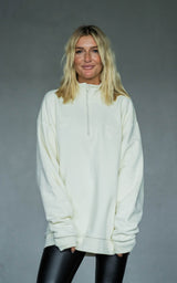 BEIGE END OF SUMMER HALFZIP