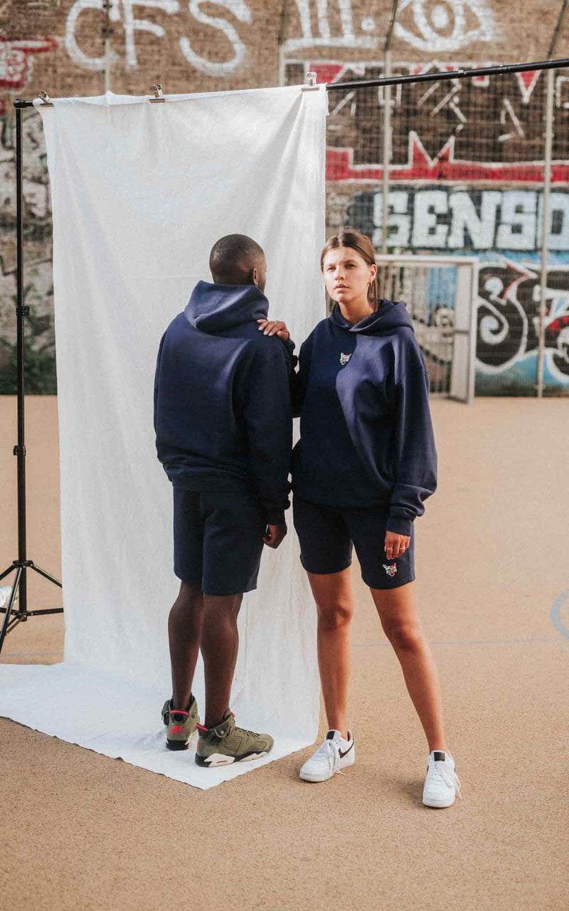 NAVY SPORTS CLUB SHORTS CAT