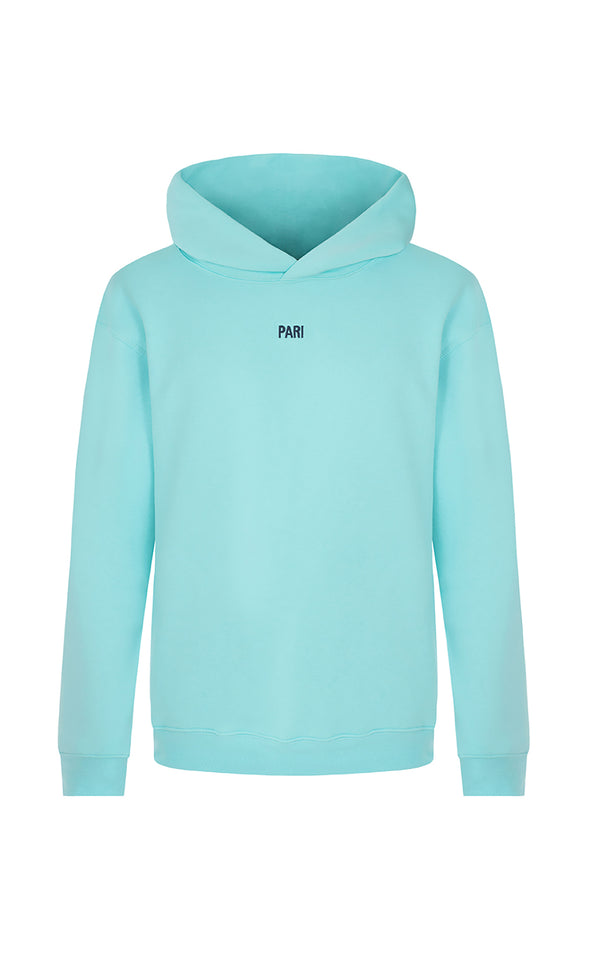 TURQUOISE SPORTS CLUB HOODIE PARI