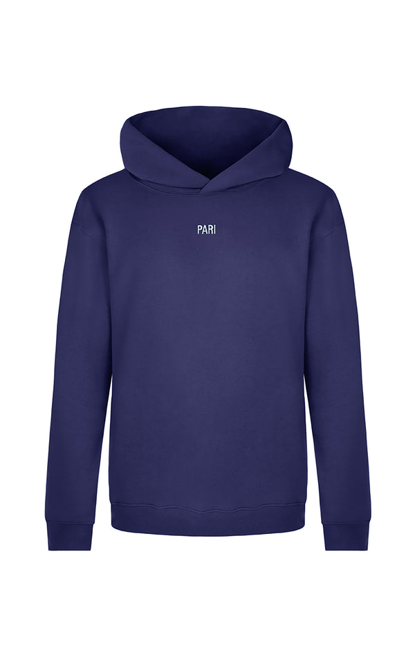 NAVY SPORTS CLUB HOODIE PARI