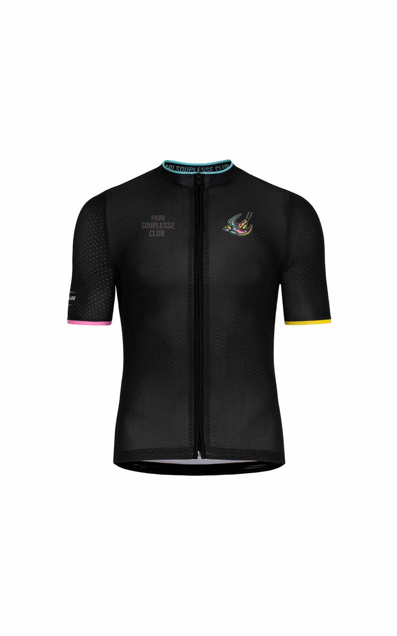 BLACK SOUPLESSE CLUB CYCLING JERSEY - true to size