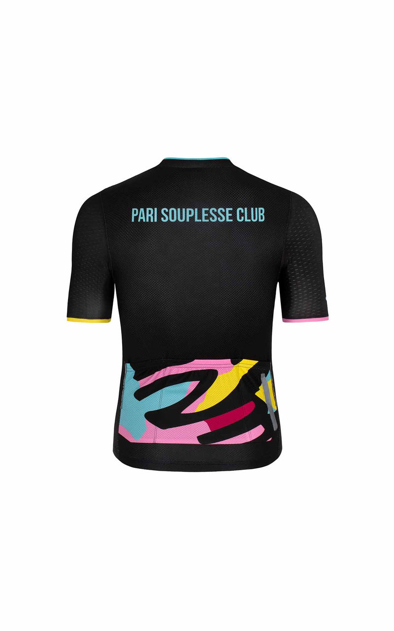 BLACK SOUPLESSE CLUB CYCLING JERSEY - true to size
