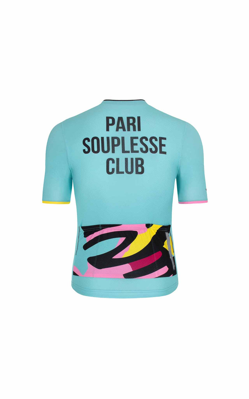 TURQUOISE SOUPLESSE CLUB CYCLING JERSEY - true to size