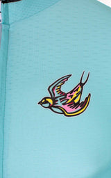 TURQUOISE SOUPLESSE CLUB CYCLING JERSEY - true to size