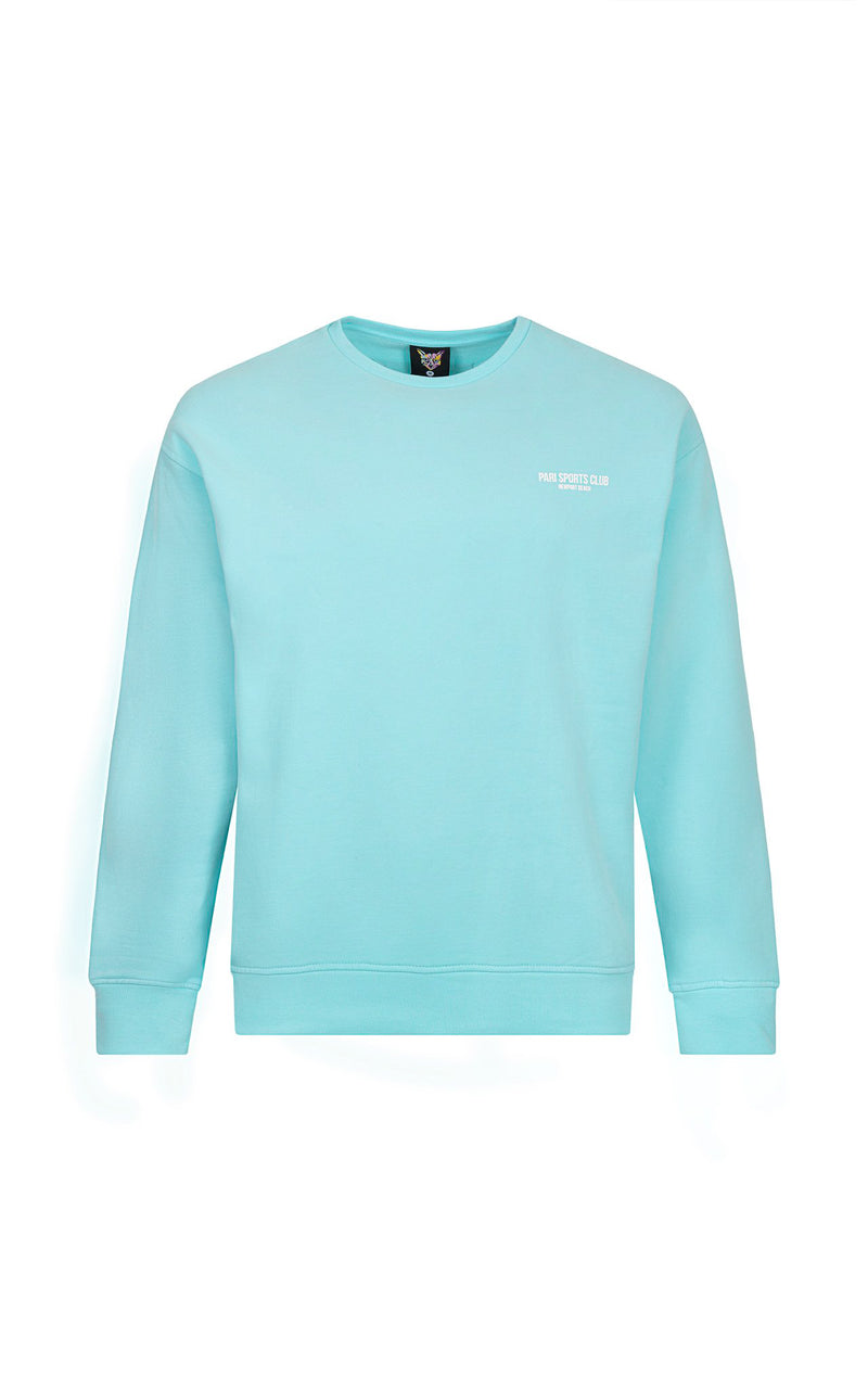 TURQUOISE SPORTS CLUB CREWNECK