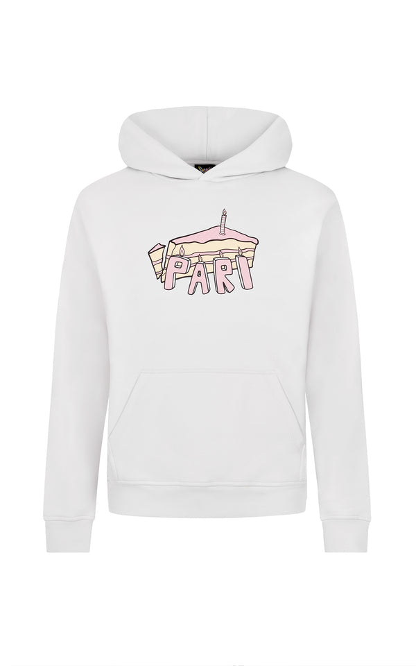 GREY BIRTHDAY CLUB PIECE OF CAKE HOODIE