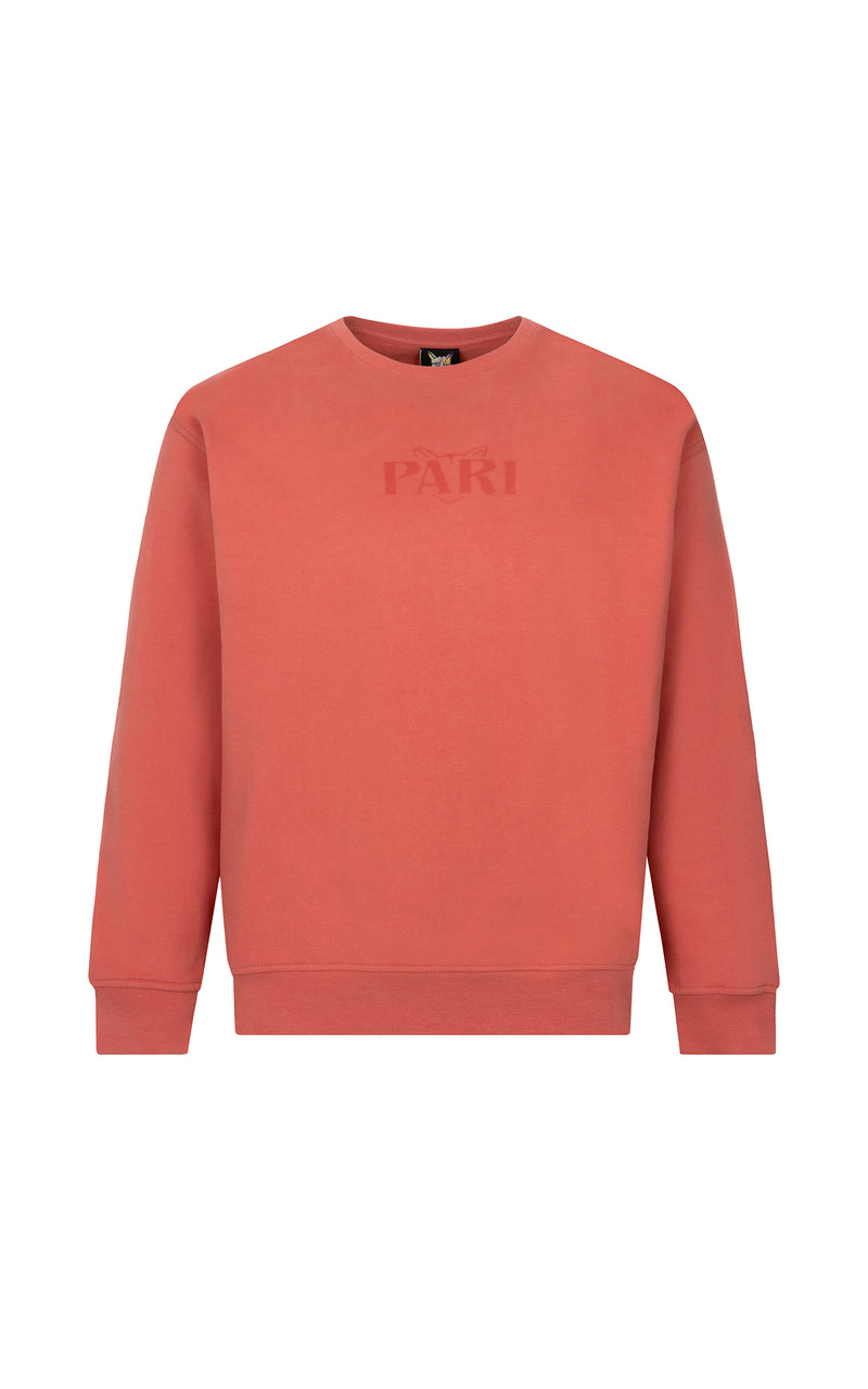 RED PASTEL CLUB CREWNECK