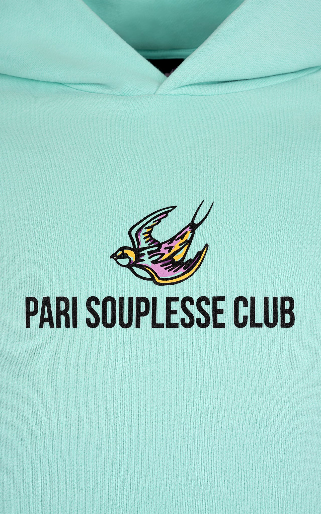 TURQUOISE SOUPLESSE CLUB HOODIE